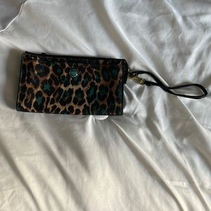 COACH CHEETAH PRINT CLUTH